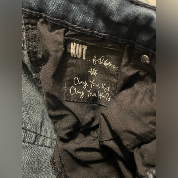 KUT from the Kloth 16W Women's Mid-Rise Back Flap Pockets Blue Jeans - Picture 8 of 9